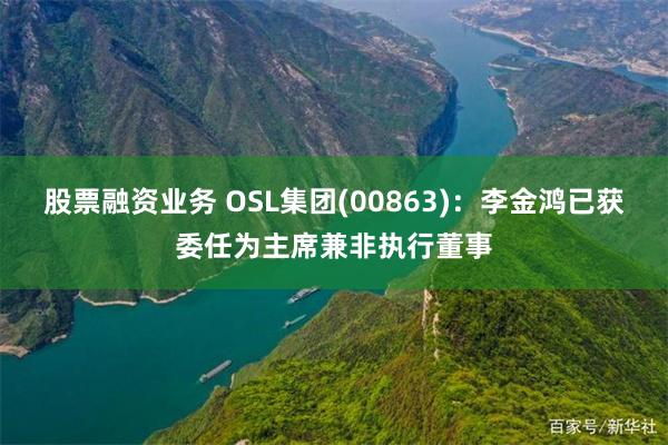 股票融资业务 OSL集团(00863)：李金鸿已获委任为主席兼非执行董事