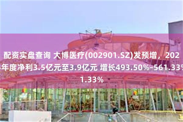 配资实盘查询 大博医疗(002901.SZ)发预增，2024年度净利3.5亿元至3.9亿元 增长493.50%–561.33%